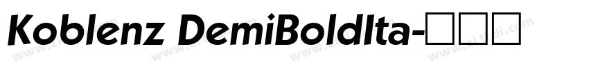Koblenz DemiBoldIta字体转换